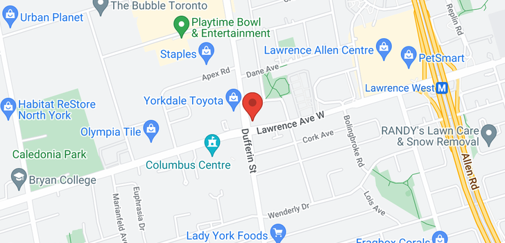 map of #1606 -830  LAWRENCE  AVE